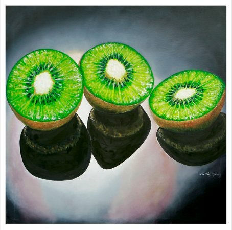 kiwi 2 Oil Canvas Still Life Paintings