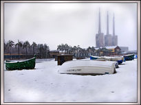 Chimeneas con nieve