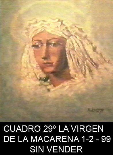 la virgen de la macarena Oil Canvas Portrait