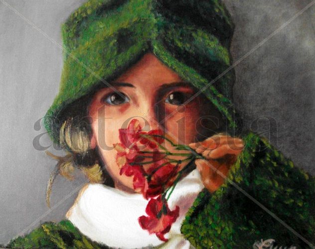la niña del gorro verde