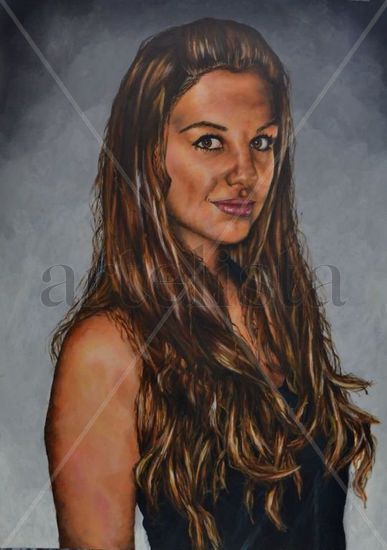 Bárbara Sánchez Acrylic Card Portrait