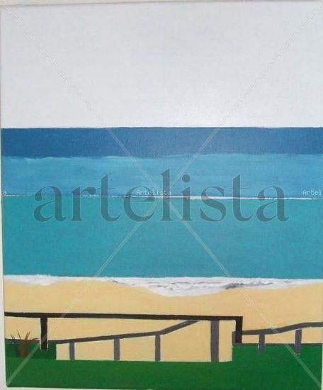 CALA DE CRISTAL I Acrylic Canvas Marine Painting