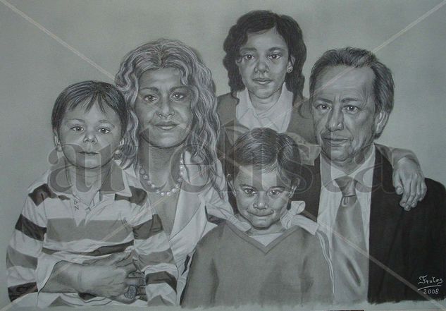 Retrato de Familia Charcoal