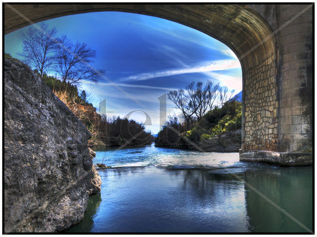 puente rio segre Naturaleza Color (Digital)