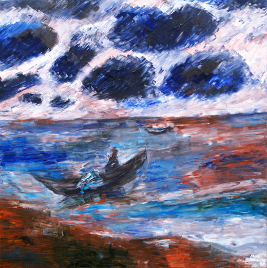 Mar Arábigo Oil Canvas Marine Painting