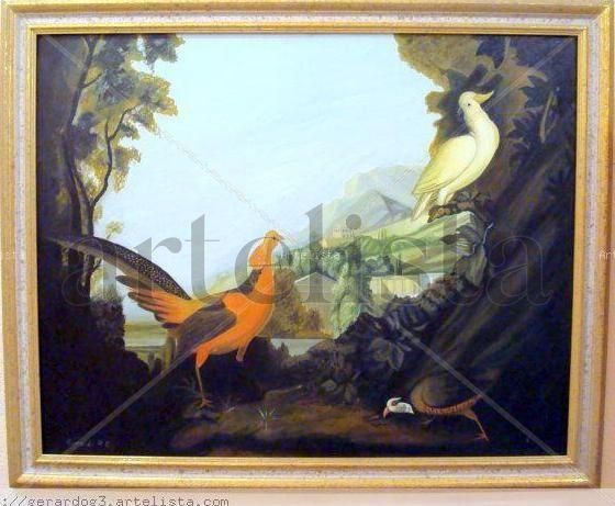 Aves de Caza Oil Canvas Animals