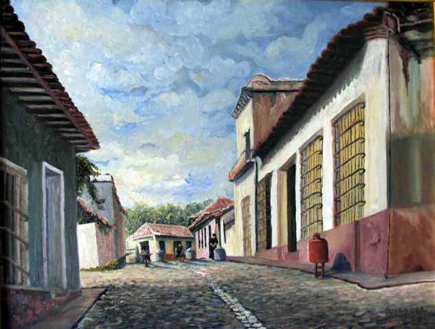 otra calle Óleo Lienzo