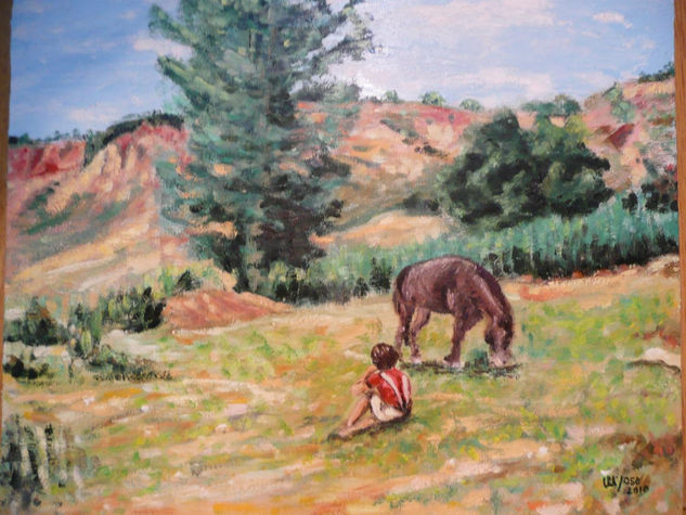 Un dia en el campo Oil Canvas Landscaping