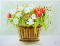 Cesta con flores