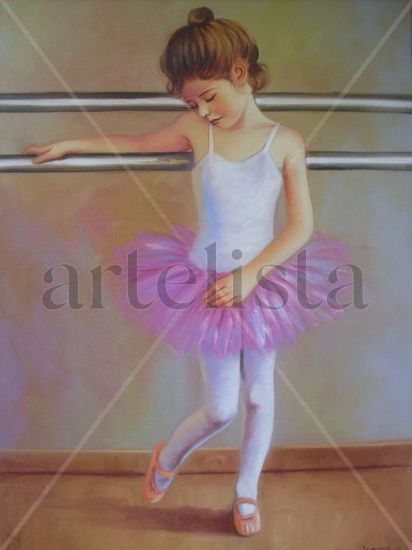 niña bailarina Oil Canvas Landscaping