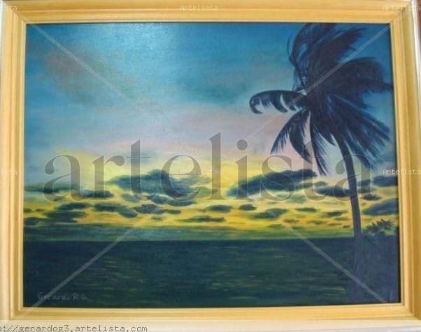 Paisaje Caribeño Oil Canvas Landscaping