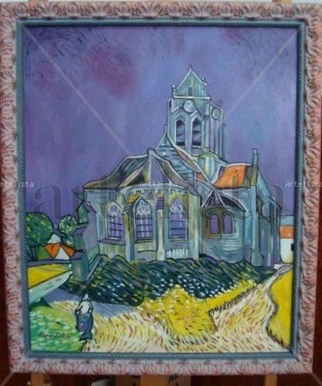 Iglesia Oil Canvas Figure Painting