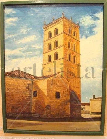 Iglesia de Cedillo de la Torre (Segovia) Oil Canvas Landscaping