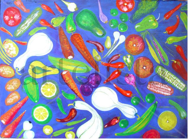 verduras Oil Canvas Landscaping