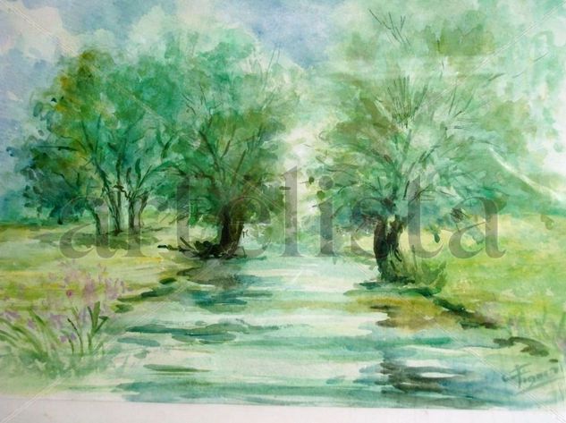 ARBOLEDA   EN VERDE.. Watercolour Paper Landscaping