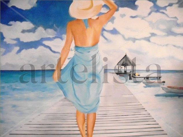 Cozumel Oil Canvas Marine Painting