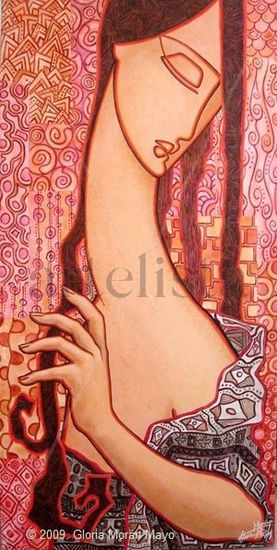 Dama IV Acrylic Canvas Figure Painting