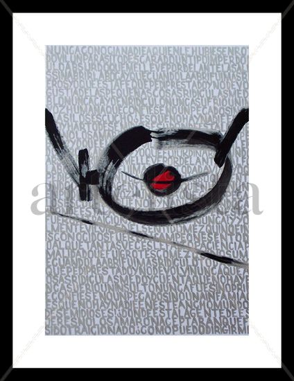 Poema en Linea Recta 1/ Straight Line Poem 1 (Fernando Pessoa) Acrylic Card Others