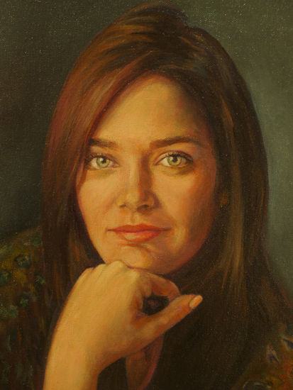 Cristina Óleo Lienzo Retrato