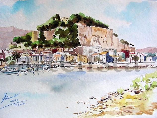 Castillo de Denia Watercolour Paper Landscaping