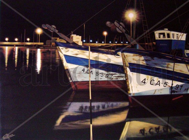 puerto nocturno