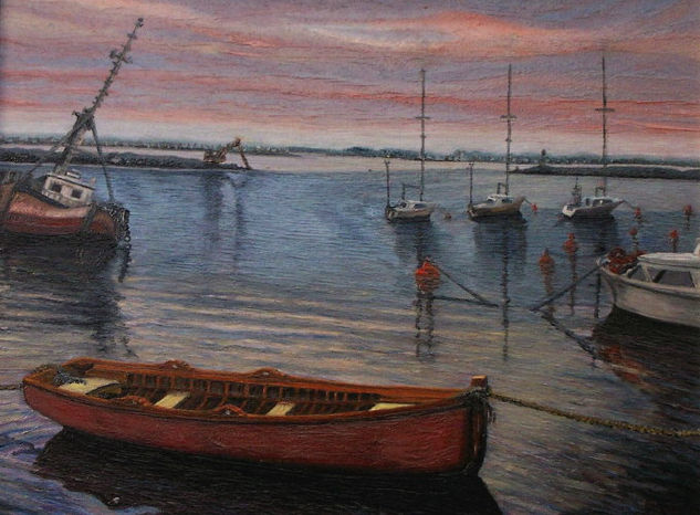 Atardecer en la Paloma Oil Canvas