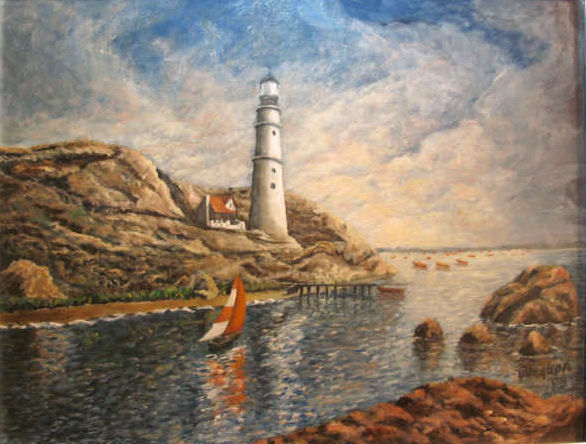 Hacia el faro Oil Canvas