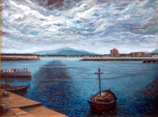 Puerto de Piriapolis Óleo Lienzo