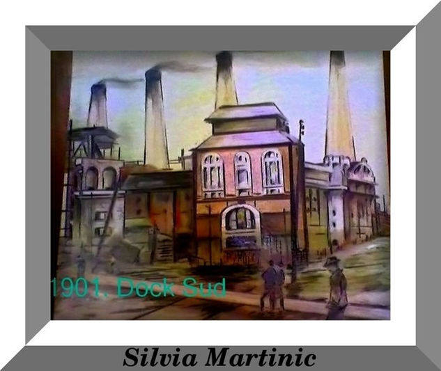 DOCK SUD 1901 Oil Canvas Others