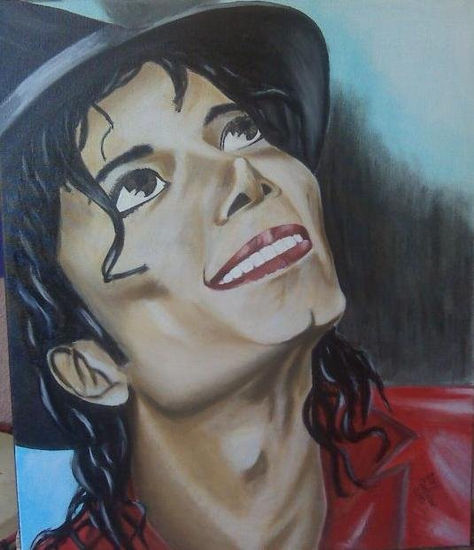 micahel jackson Oil Canvas Portrait