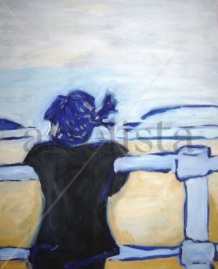 La playa Oil Canvas Figure Painting