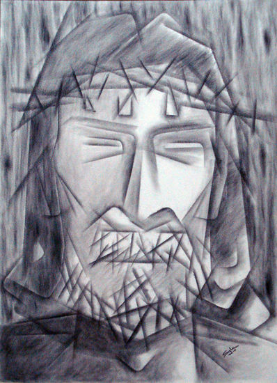 Saban Arte  -  hermanosaban - Saban pinturas - Guatemala - Dolor Charcoal