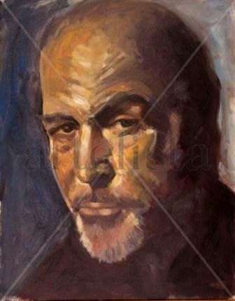 sean connery Óleo Lienzo Retrato