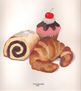 croissant, cup cake y brazo de gitano.