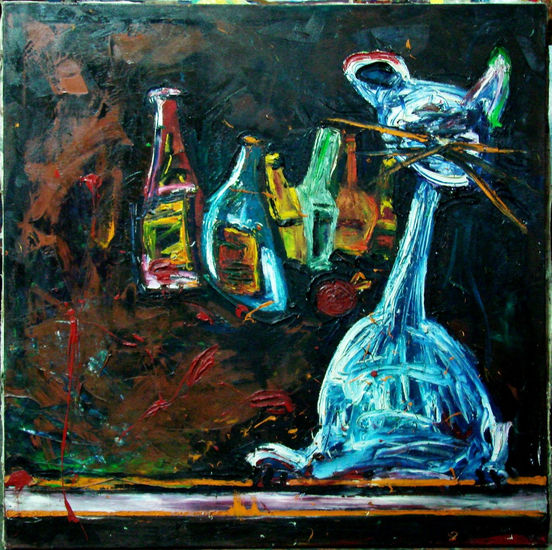 La Gata Borracha Oil Canvas Still Life Paintings