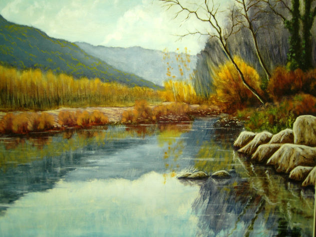 rio Fluvia Oil Canvas Landscaping