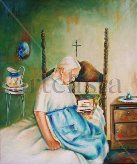 '' PSALM 23 '' Óleo Lienzo Retrato