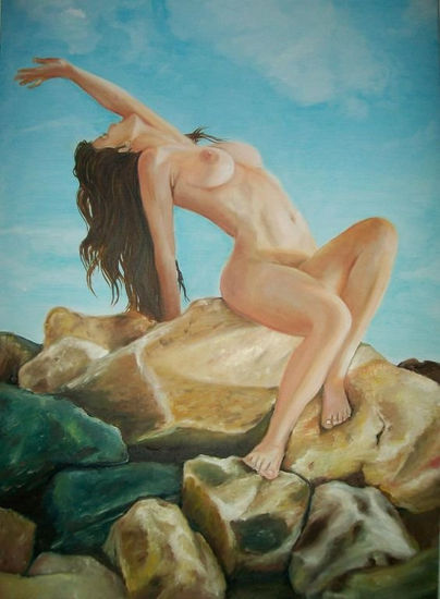 Buscando el Cielo Oil Canvas Nude Paintings