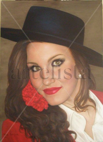 Carnaval 2.010 Oil Canvas Portrait