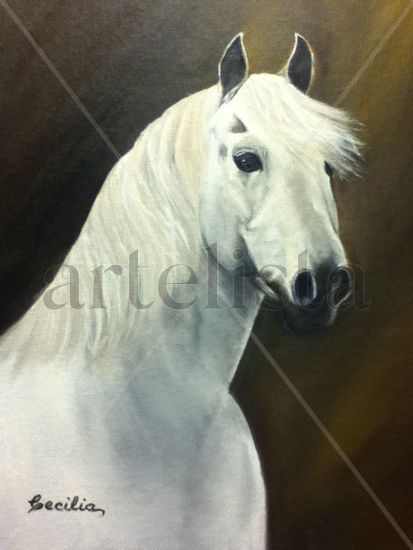 Caballo Blanco Oil Canvas Landscaping