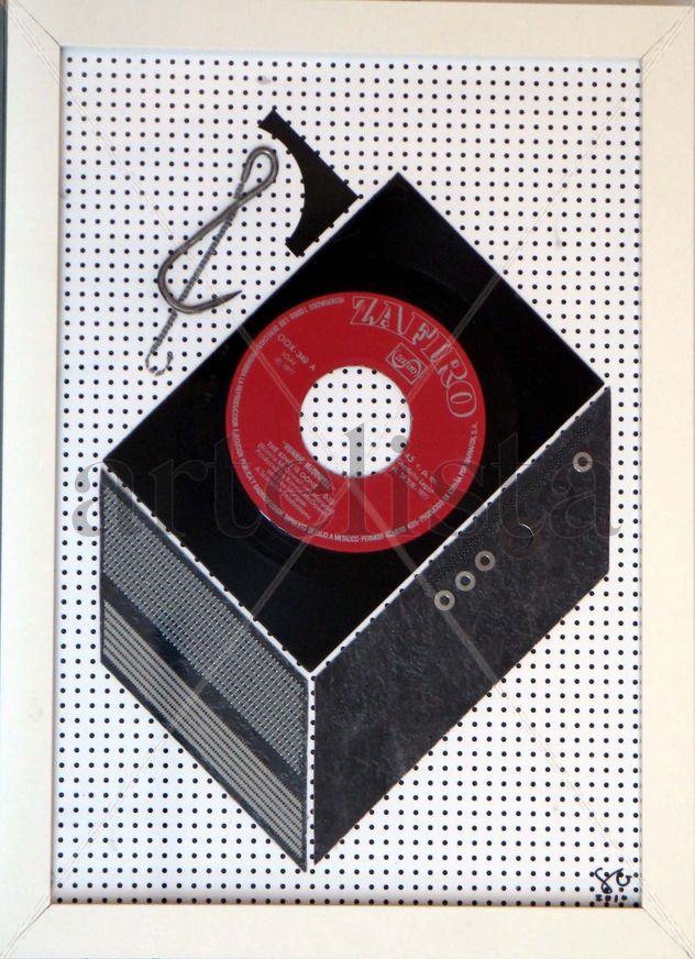 COLLAGE ORIGINAL CONCEPTUAL CON TOQUES POP "RALLADISCOS"