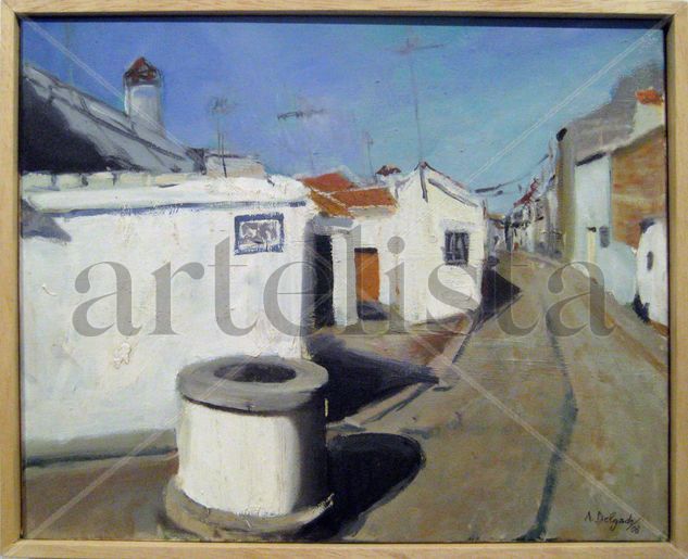 Calle del Pozo Pozuelo-Cazalla de la Sierra Sevilla Oil Canvas Landscaping