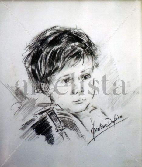 Retrato de J. Miguel Castro Jorge/Portrait of J. Miguel Castro Jorge Charcoal