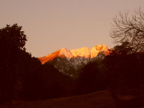 Sol sobre la nieve...