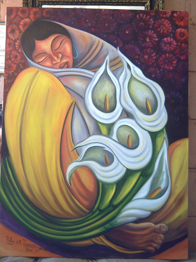 vendedora de flores