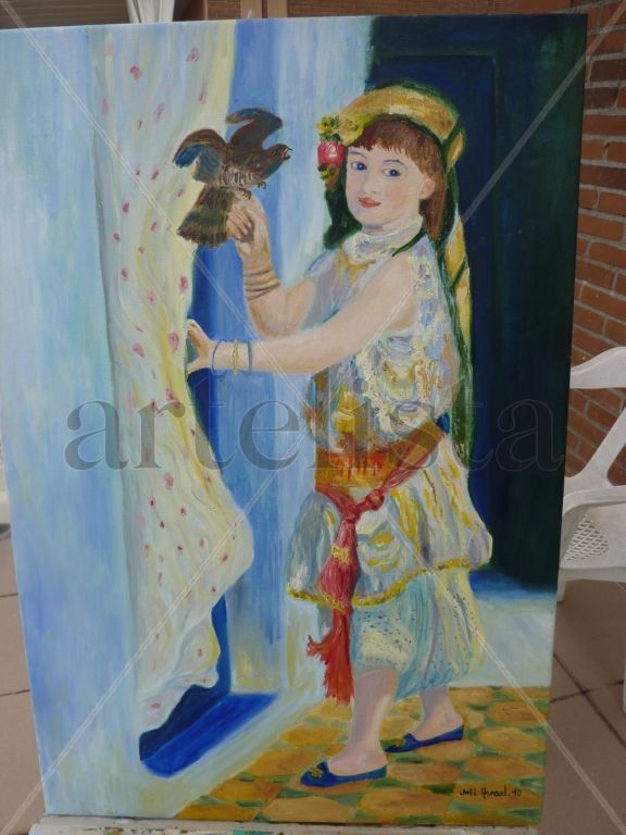 la niña con el pajaro