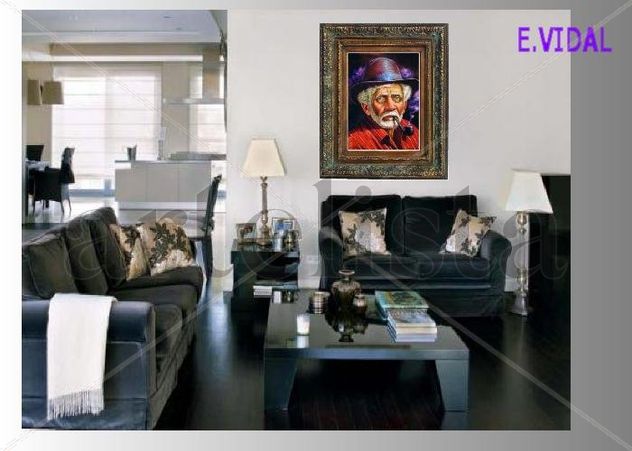 E.VIDAL PINTOR DOMINICANO COSTUMBRISTA CONTEMPORANEO DE SANTIAGO DE LOS CABALLEROS REP. DOM.