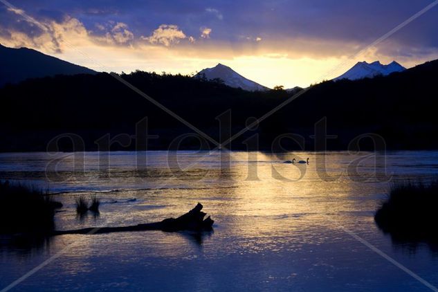 Atardecer en Tierra del Fuego Viajes Color (Digital)