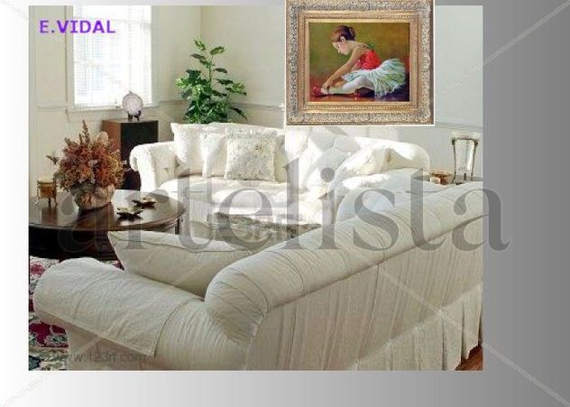 E.VIDAL PINTOR DOMINICANO COSTUMBRISTA CONTEMPORANEO DE SANTIAGO DE LOS CABALLEROS REP. DOM.