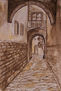 ACUARELA  CALLEJON ARABE